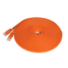 Orange flat RJ45 10m cat6 utp patch cord